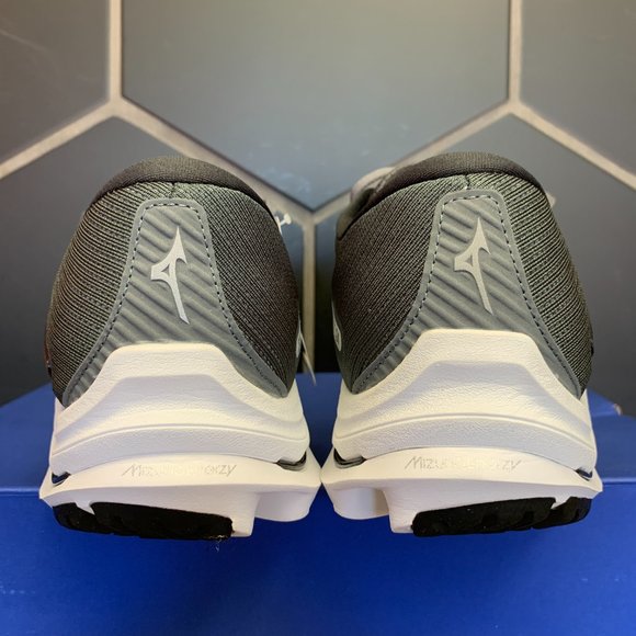 *New W/ Box! Mens Mizuno Wave Rider 24 Grey Black Running Sneakers Size 12.5 - Picture 4 of 6